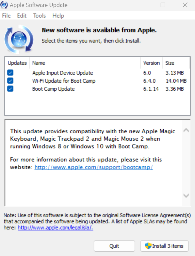 Apple Software Update Application